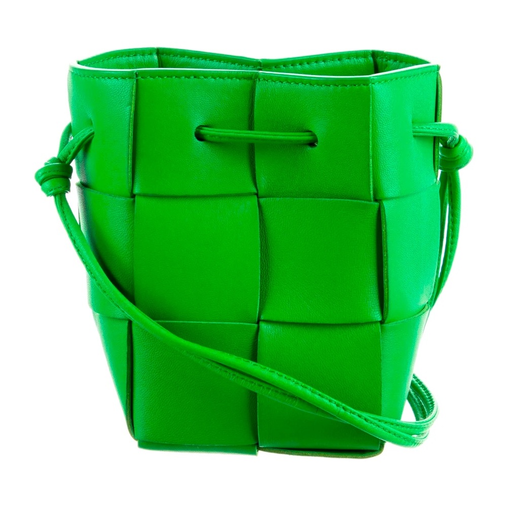 Bottega Veneta Mini Cassette Bucket Green Parakeet 100% Authentic 💚